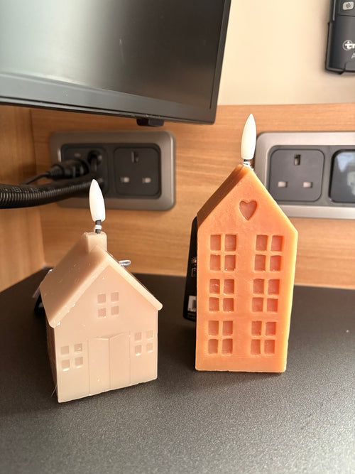 Brown LED Candle House