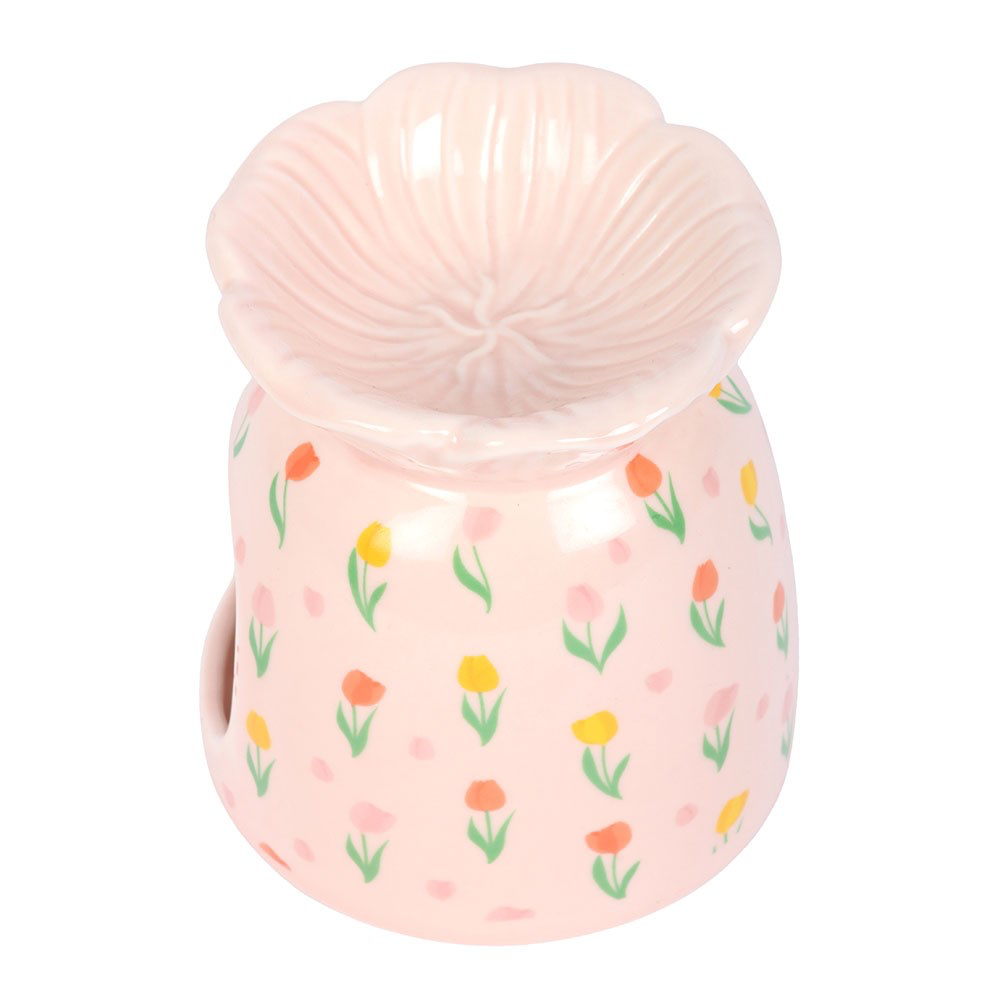 Ceramic Tulip Print Wax Melter 62B2CD43-B45E-4897-97B5-29276138932C