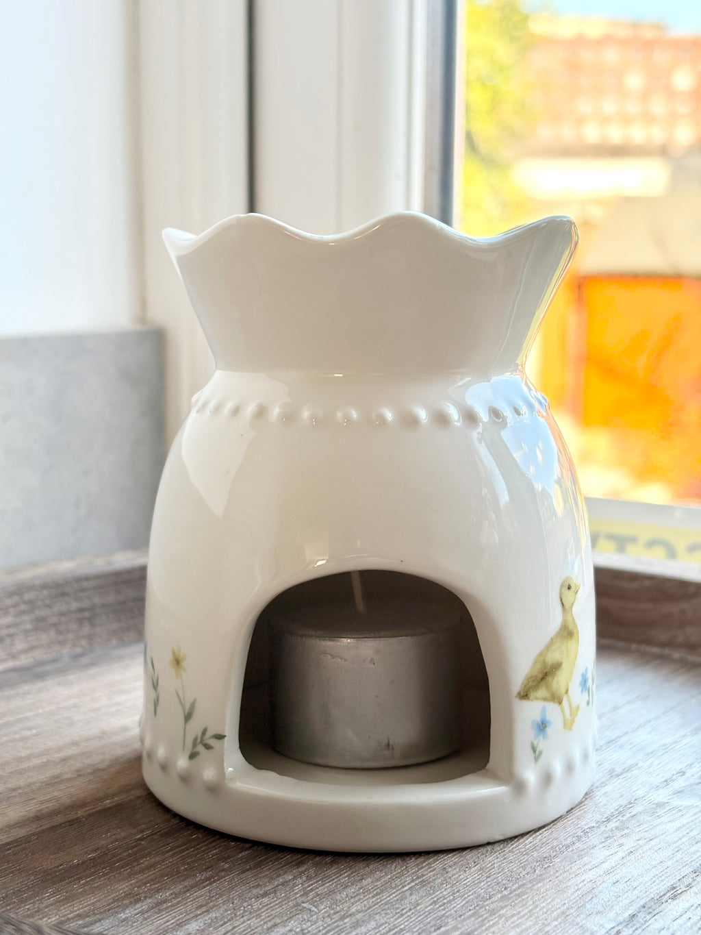 Goose Ceramic Wax Melter With Fluted Top 64963EDA-E8CD-47F9-B61D-E8CC331DDDD0
