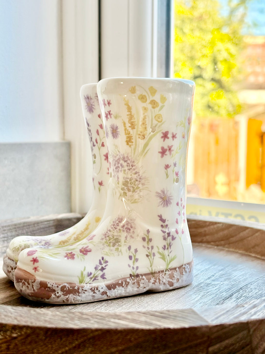Floral Welly Boot Wax Melter 752B0450-8247-41E4-B1C0-17FA24E79147