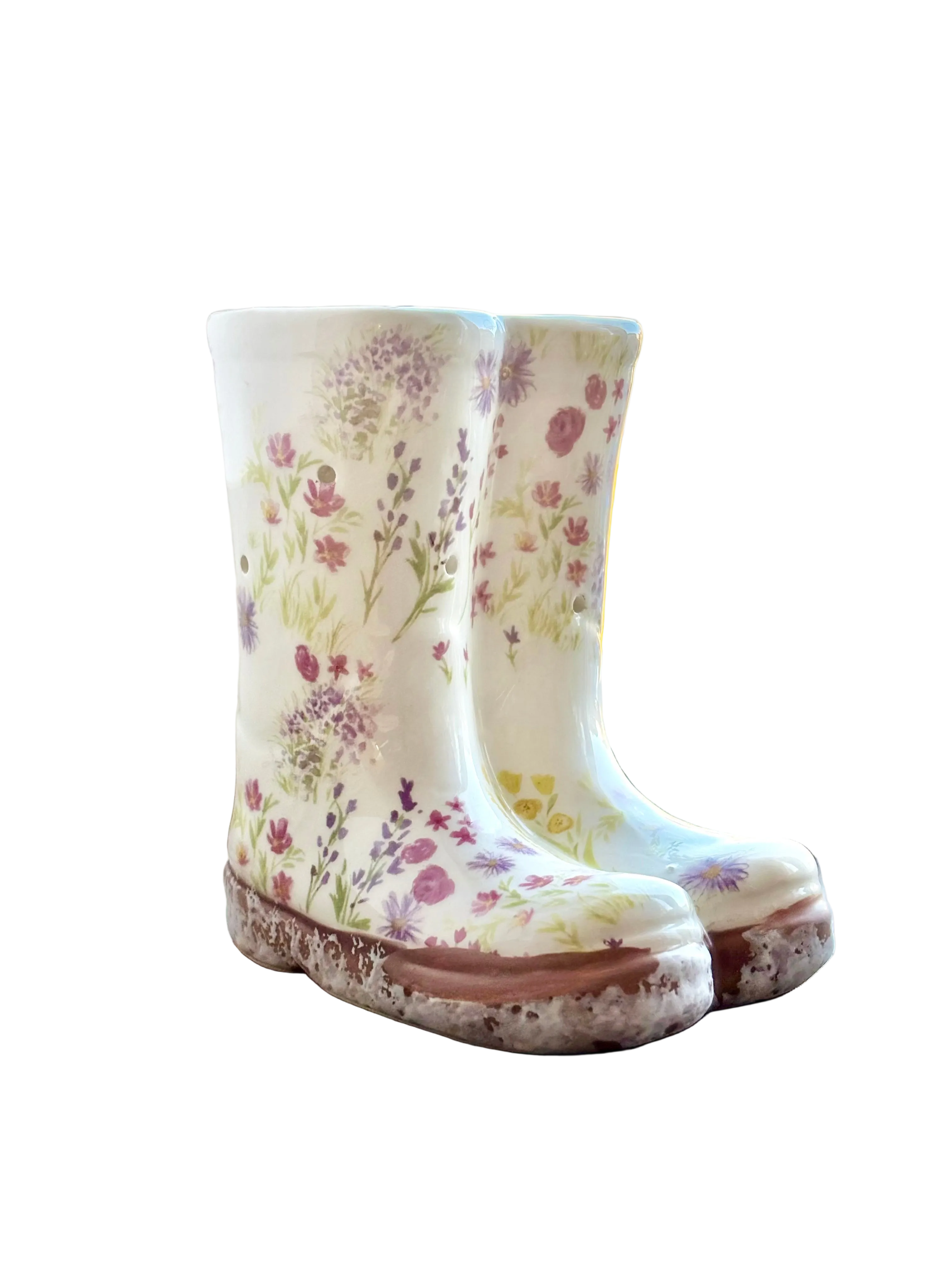 Floral Welly Boot Wax Melter 98045696-A047-4D6F-B978-D2E44C09BD50