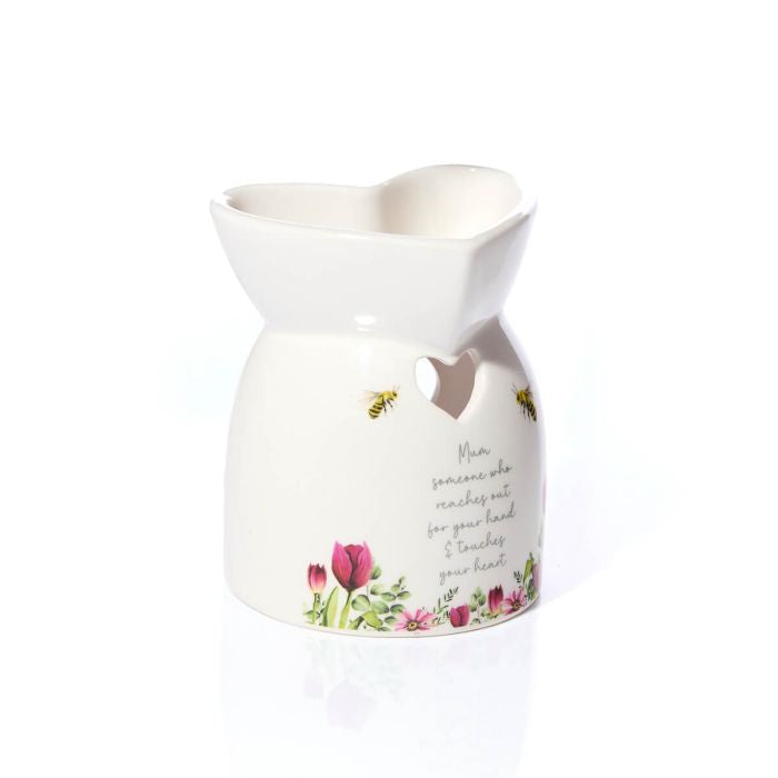 Ceramic Heart Shaped Wax Melter ‘Mum Who Touches Your Heart’ 9837EBBA-164E-4220-B5B2-C1EF334F2E99