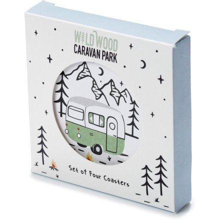 Wildwood Caravan Set Of 4 Cork Coasters
