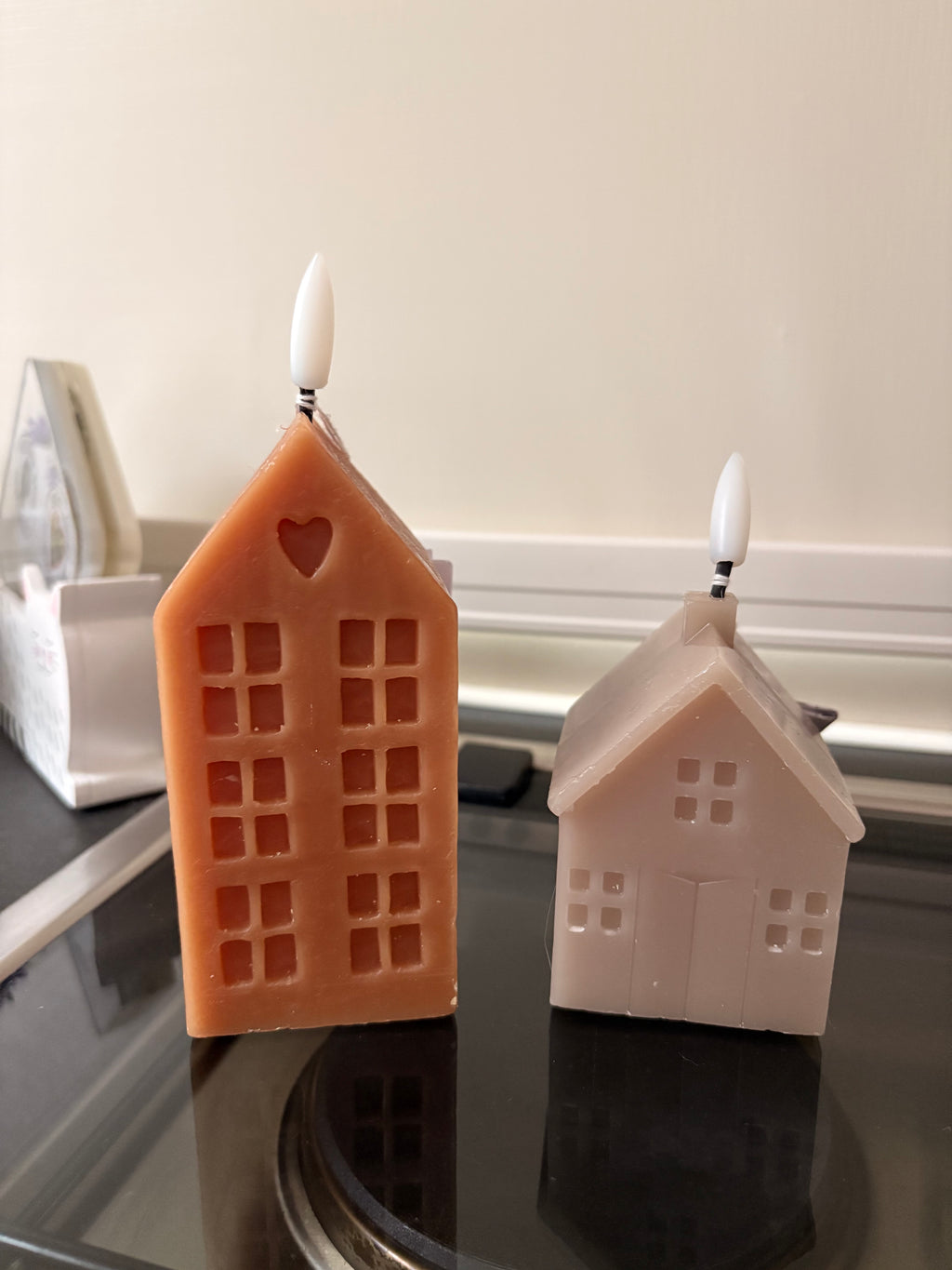 Brown LED Candle House