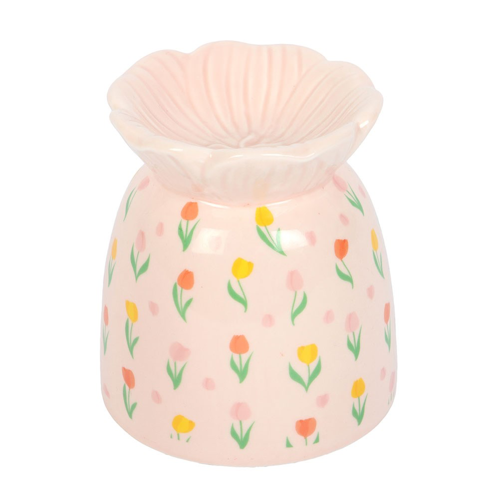 Ceramic Tulip Print Wax Melter D94E7645-E867-40A4-993F-314B5A738023