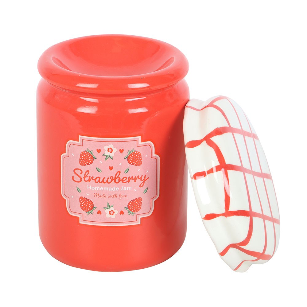 Ceramic Strawberry Jam Jar Wax Melter EA674266-7741-4AED-B98B-AB77FCE96DF3