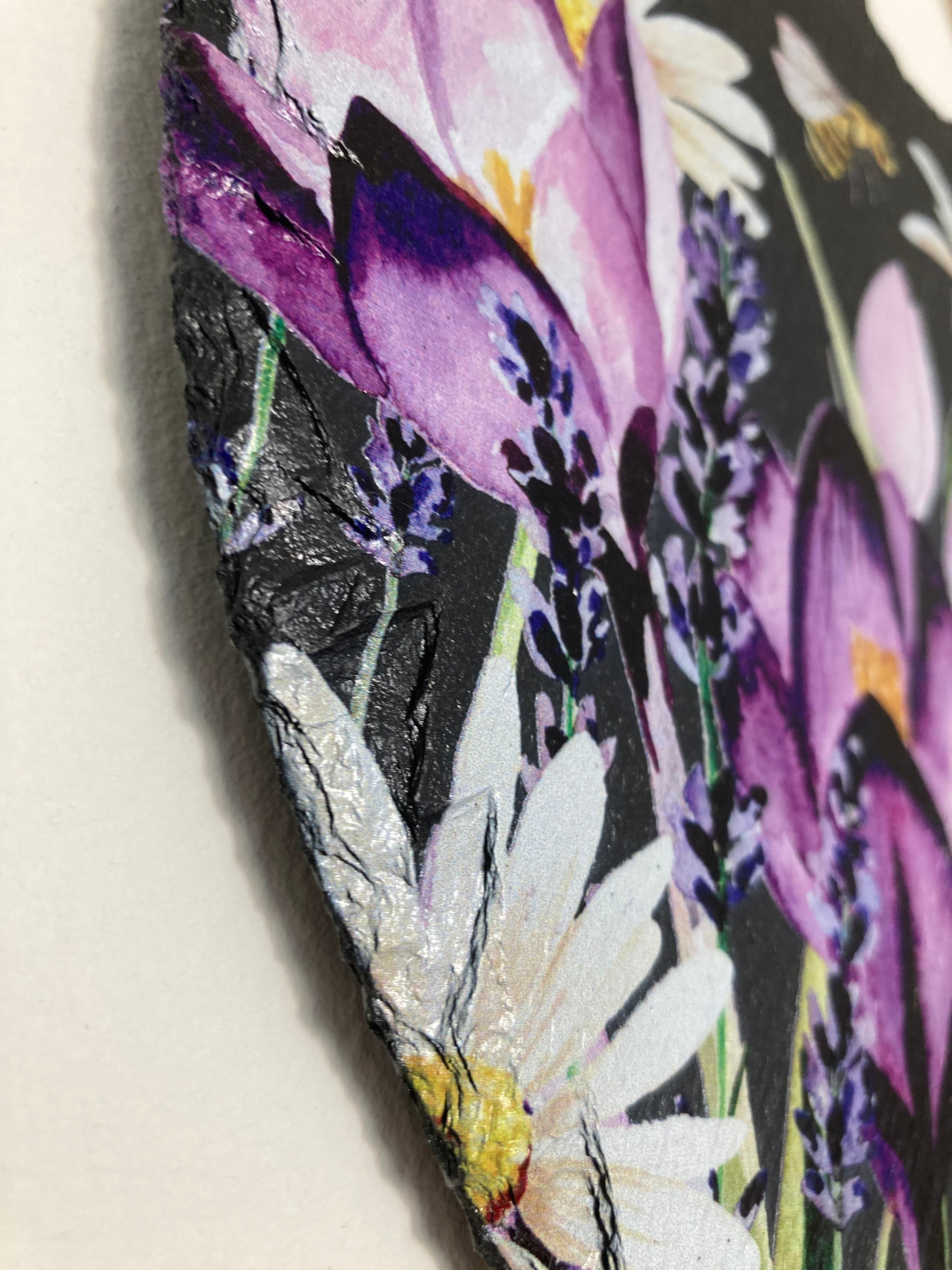 Spring Heart-Shape Slate With String Hanger