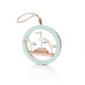 Round Wood Seagull Trio Rope Hanger IMG-0383
