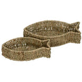 Set Of 2 Rattan Fish-Shaped Storage Baskets IMG-9733