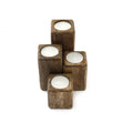 Set Of 4 Mango Wood Block Tea-Light Holders IMG-9792