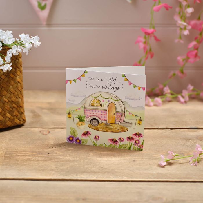 Caravan You're Not Old You're Vintage Greetings Card Greetings Card IMG_0313