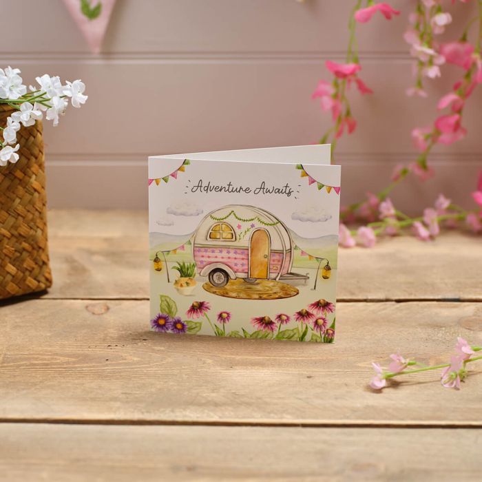 Campervan Adventure Awaits Greetings Card Greetings Card IMG_0321