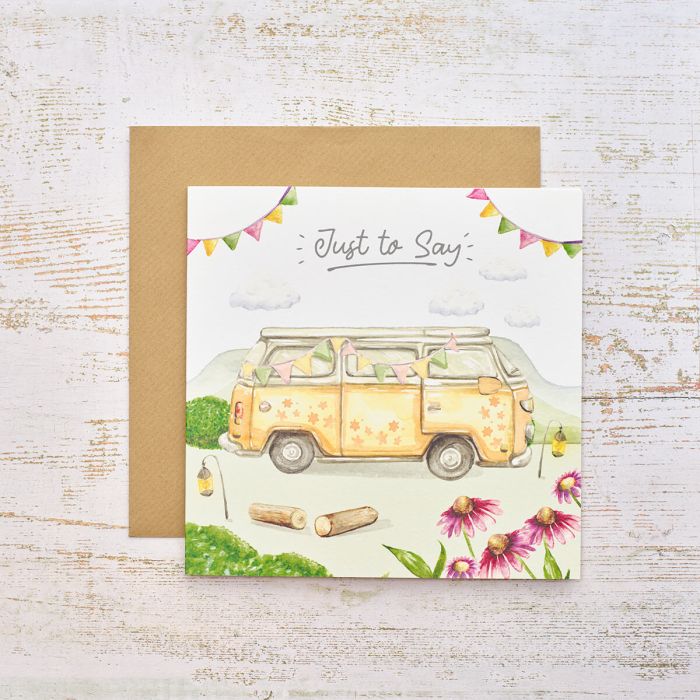 Campervan Just To Say Greetings Card Greetings Card IMG_9846