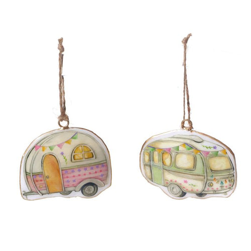 Camping Caravan & Campervan Shaped Enamel Hanger Home Decor IMG_9852